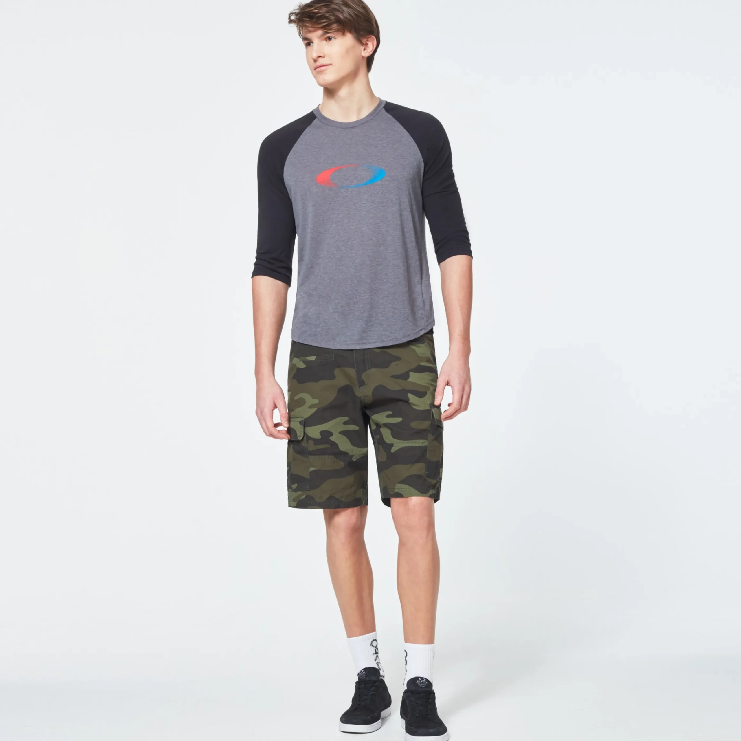 Usa Gradient Ellipse 3/4 Tee<Oakley Outlet
